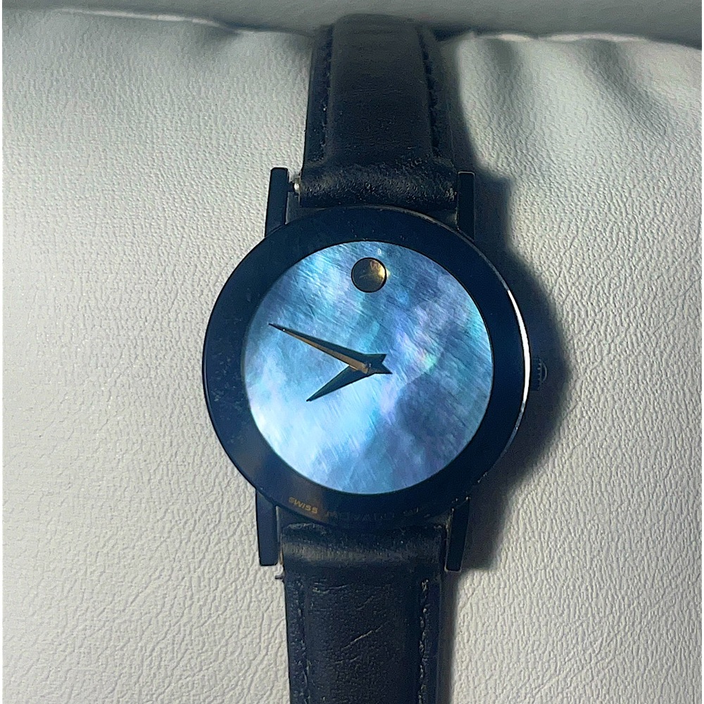 Sold Women’s movado with abalone shell dial, working like new. Fresh battery.